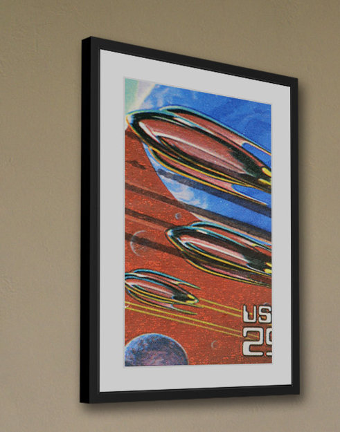 Rockets In Space - Painting on Canvas, 61cm H x 41cm W x 3.81cm D