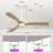 Karlena 52'' Modern Farmhouse Dimmable Ceiling Fan with LED Lights and Remote Control 3 Colors 6 Speeds Reversible Noiseless DC Motor-254404934