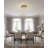 Modern 3 Light Gold Crystal Flush Mount