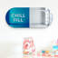 Décoration murale texte miroir brillant Chill Pill-883469049-883469055