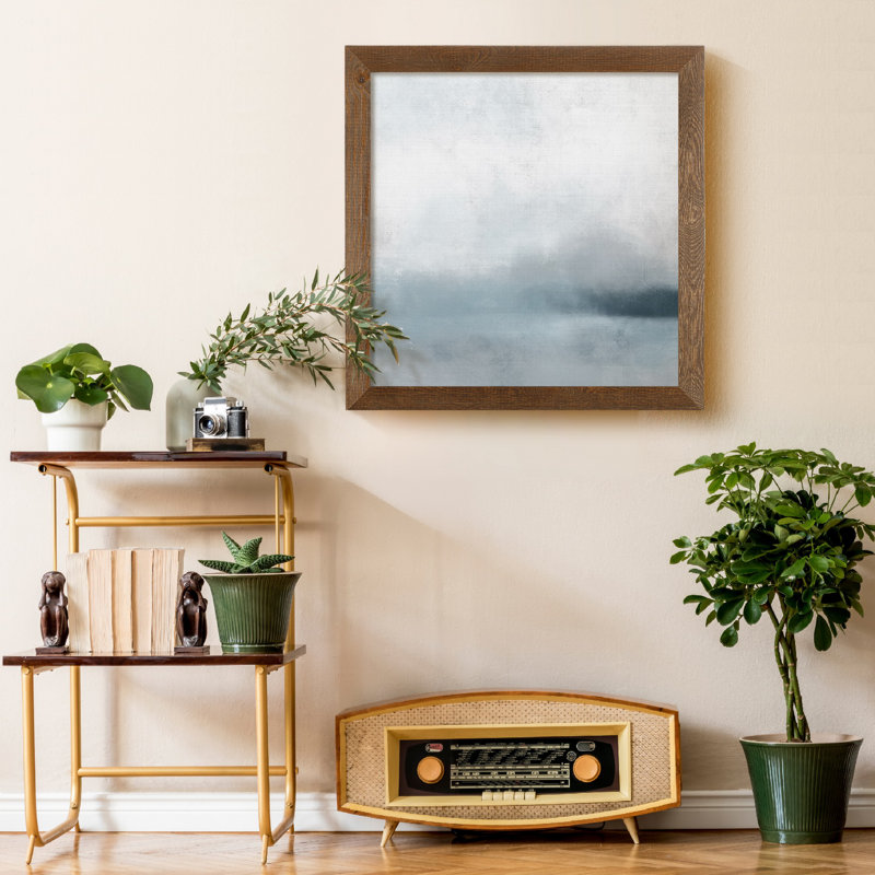 « Quiet Fog I », reproduction d’art sur toile encadrée, H 31,5 po x l 31,5 po x P 1,5 po, Érable encadré