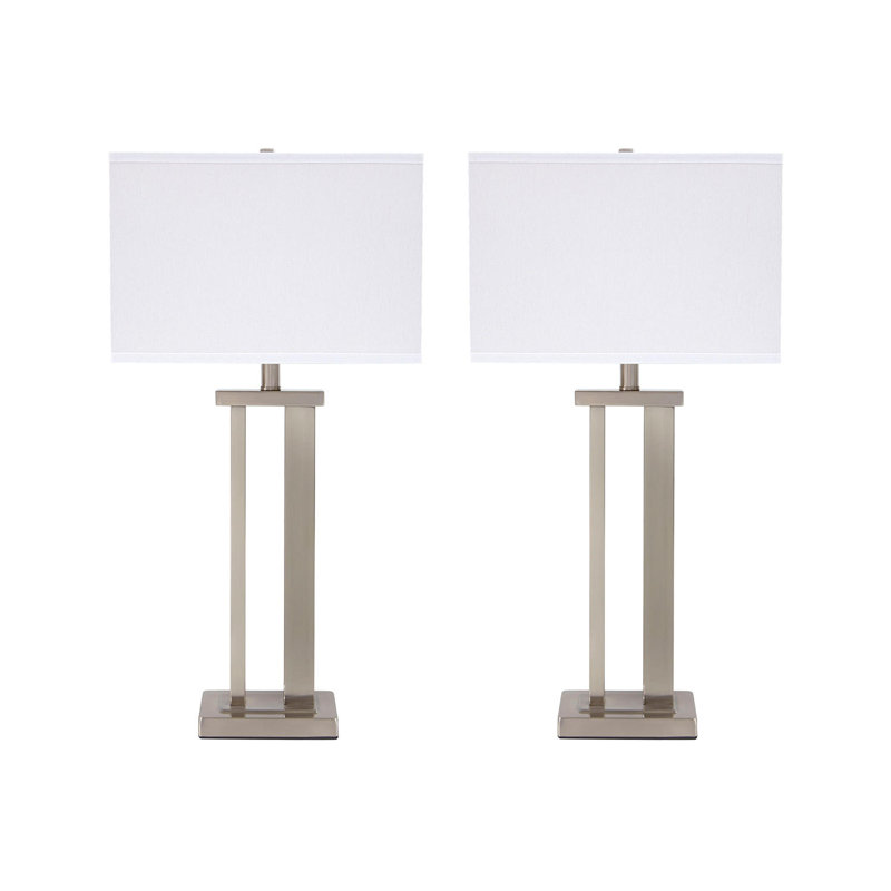 Jacinda Metal Table Lamp, Silver
