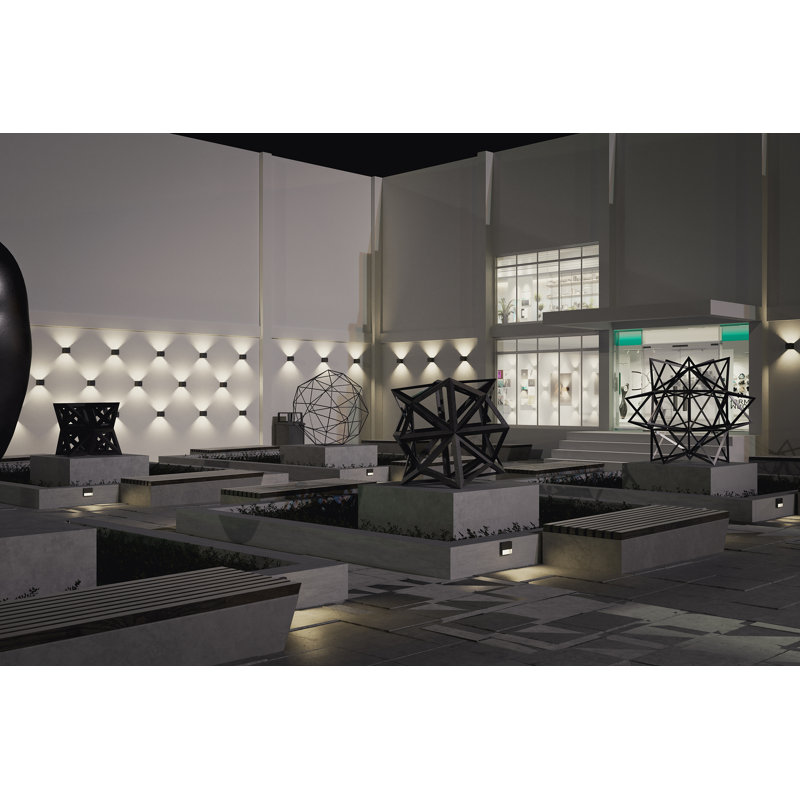 QB Aluminum LED Wall Light, Anthracite