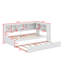 Lit de jour simple avec armoires de rangement, lit gigogne et ports USB-191277670