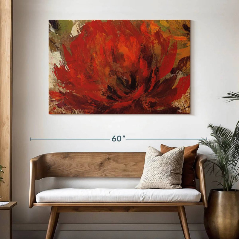 Harnek Fiery Dahlias II, H 32 po x l 48 po