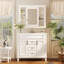 Meuble-lavabo 36 po avec lavabo supérieur, armoire à miroir, armoire de rangement avec 2 portes à fermeture douce et 2 tiroirs, meuble-lavabo simple-120330093-120330092
