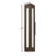 Luminaire à cloison d'extérieur à DEL 36 po à 2 lumières Dorian-1754832609