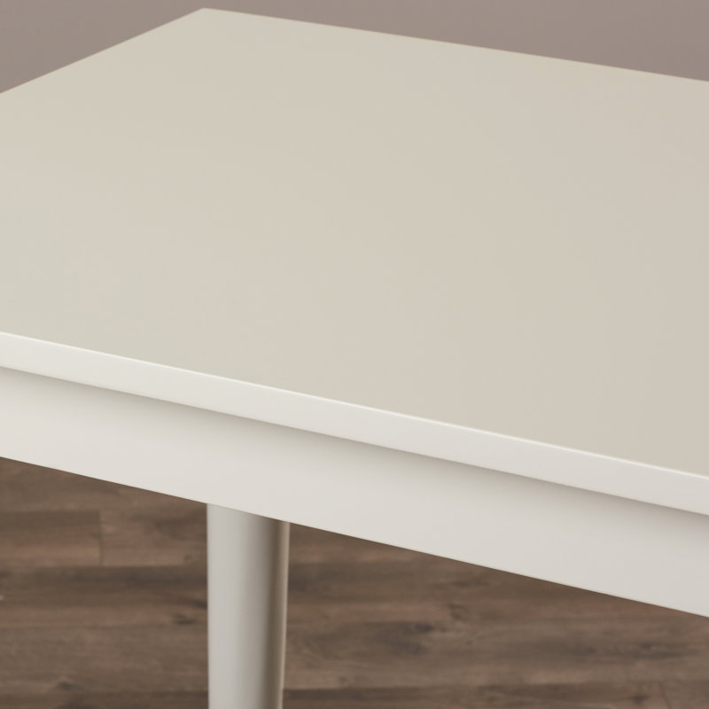Emilia Solid Wood Base Dining Table, Antique White