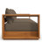 Tahoe Outdoor Patio Acacia Wood Sofa