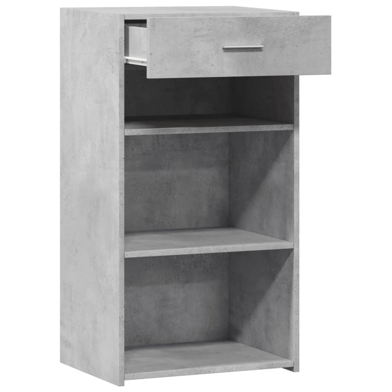 Quantesha 50 cm W Sideboard, Concrete Grey