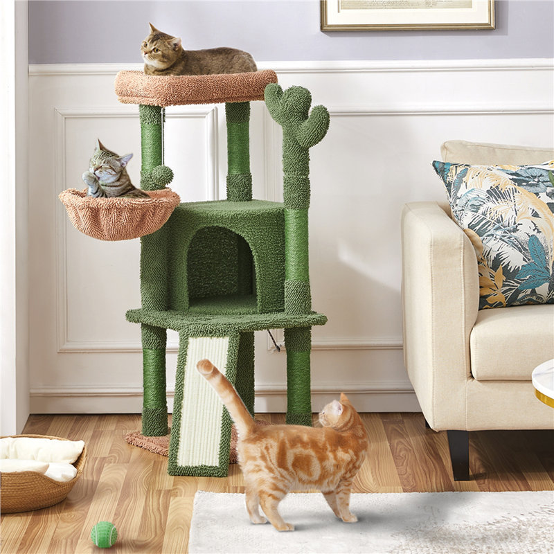 Gilpin 42'' H Cat Tree, Green/Brown