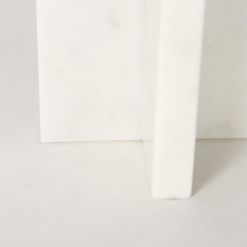 Ayante Marble Tabletop Pillar, 10.5'' H x 3.5'' W x 5.5'' D