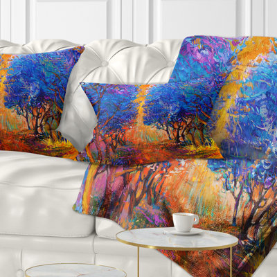Coussin paysage paysage d'automne