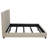 Copper Oatmeal Upholstered Eastern King Panel Bed