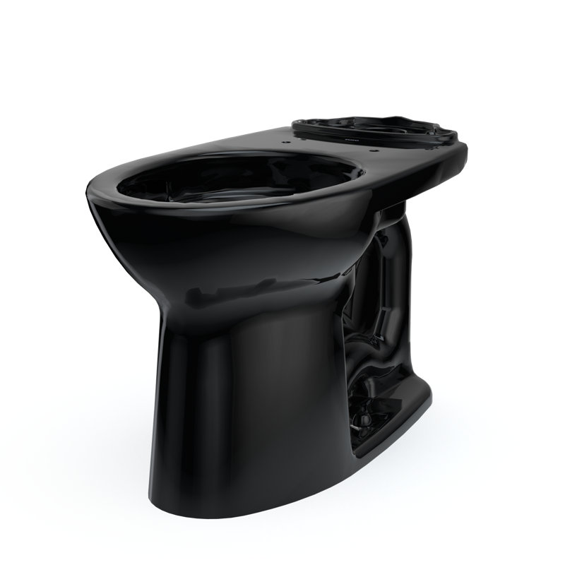 TOTO® Drake® Elongated Universal Height Universal Height TORNADO FLUSH® Toilet Bowl, Ebony, Ebony