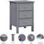 40cm W Manufactured Wood Bedside Table