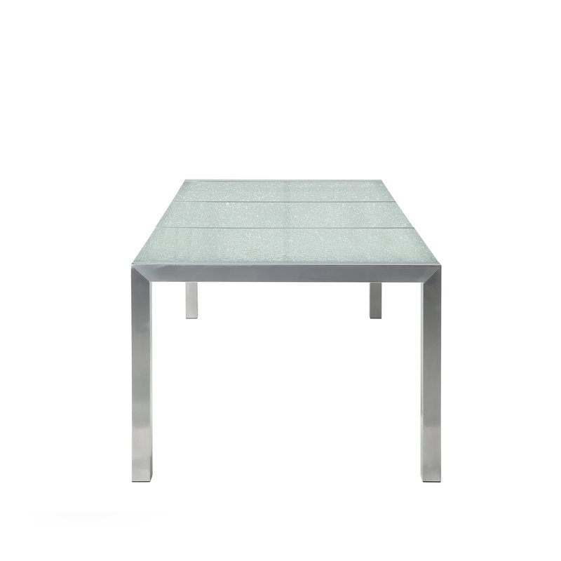 Lothen 6 - Person Metal Patio Dining Set with Rectangular Table , Cushions Included