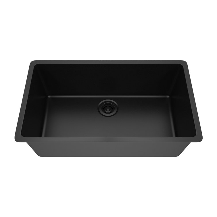 32 Inch Platinum Quartz Composite Drop-in Undermount Single Bowl  Kitchen Sink