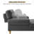 Davene Upholstered Chaise Lounge with Adjustable Backrest-1115440186