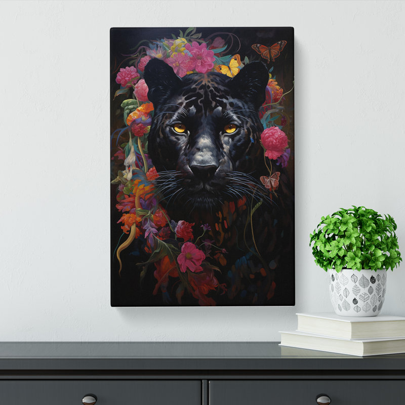 Panther Renaissance - Wrapped Canvas, 60cm H x 40cm W x 3cm D