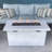 25" H Fiber Reinforced Concrete Propane Outdoor Fire Pit Table-112856609