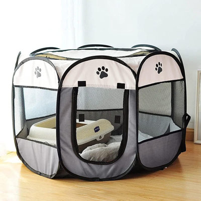 Tente portative portative pour animaux, parc pliable pour animaux