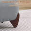 Repose-pieds en similicuir de 28,7 po de largeur avec pieds en bois massif-778693574