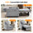 Zuliana Convertible Sleeper Sofa Bed, Pull Out Couch with Adjustable Backrest Recliner Chair