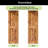 X Design Colour Solid Pine Wood Unassembled Door with Black Rustic Installation Hardware Kit-71801250-71801249