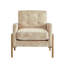 Fauteuil d'appoint à dossier capitonné Matson - Sable-550103626