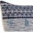 Orell Navy/White Throw Pillow