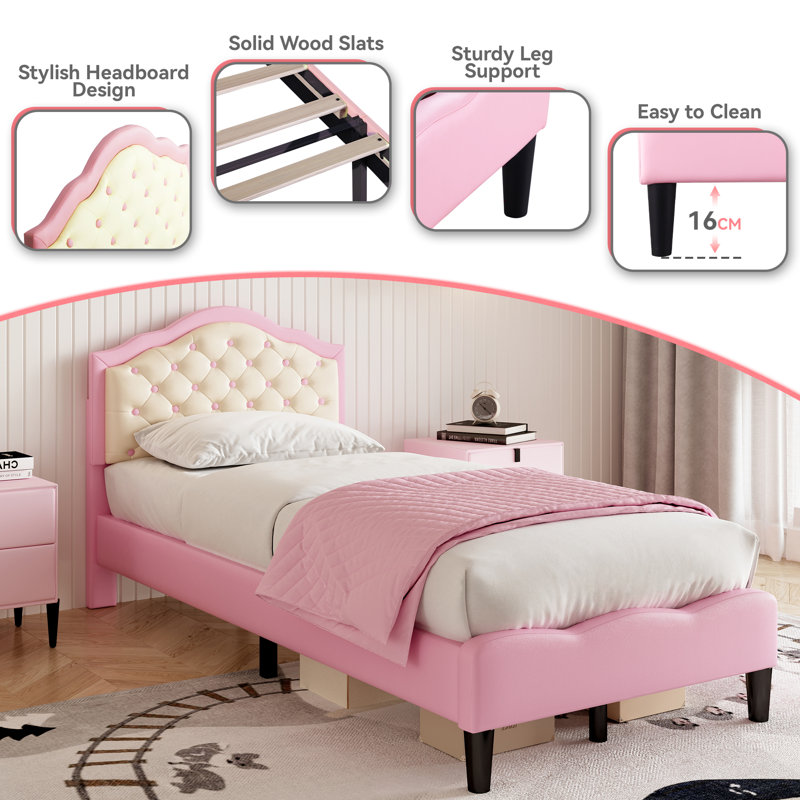 Marzbed Upholstered Bed, Single (3')