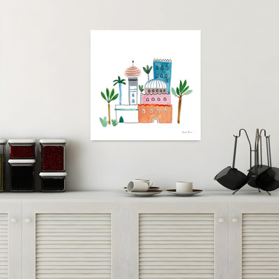 Contemporary Home Sweet Home I With Architecture Blue Art