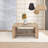 Modern Coffee Table with Additional Storage, Light Walnut Finish, 35.4 x 16.5 x 35.4 inches | 100% Melamine Coated Particle Board, Durable and Stylish Design | Perfect for Living Room & Contemporary Spaces-769292002