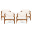 Chaise de patio d'extérieur avec coussins Leist-192065659