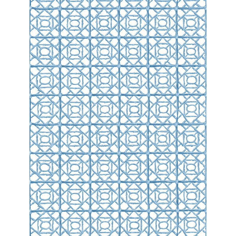 ORMOND FRET WALLCOVERING, Misty Blue