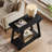 Farmhouse Narrow Side Table, Solid Wood End Table With 2-tier Storage-295733402-300707511