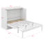 Lit escamotable mural Murphy avec tiroir, prises et ports USB-126622609