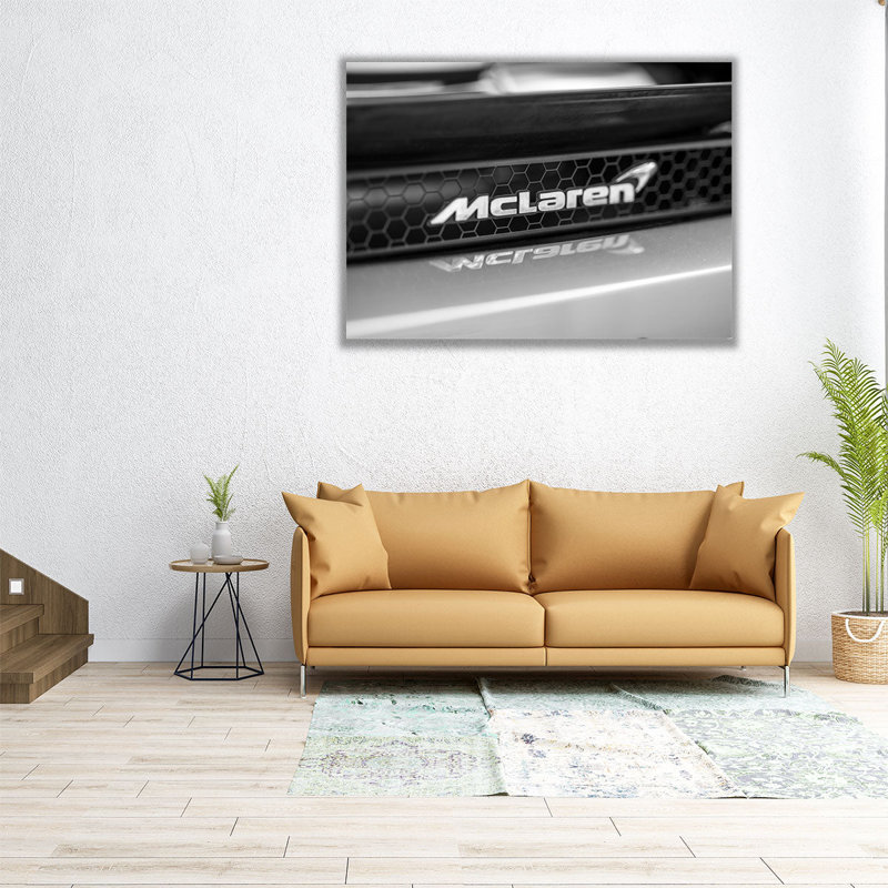 Mclaren Car Logo - reproduction d'art sur toile, H 12 po x l 16 po