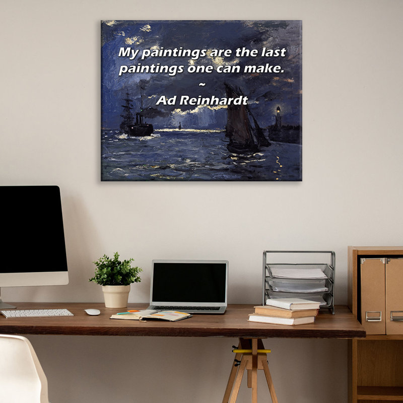 Toile tendue avec châssis Latitude Run® par Ad Reinhardt: «Mes peintures sont les dernières peintures que l'on peut faire