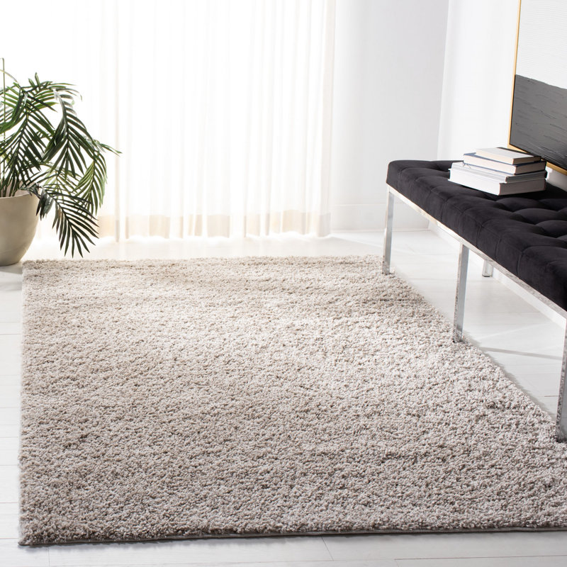 Bertjan Shag Performance Solid Color Rug, Square 6'7"