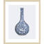 «Flower Vase Blue» par Fab Funky, impression sur bois encadrée-426099035
