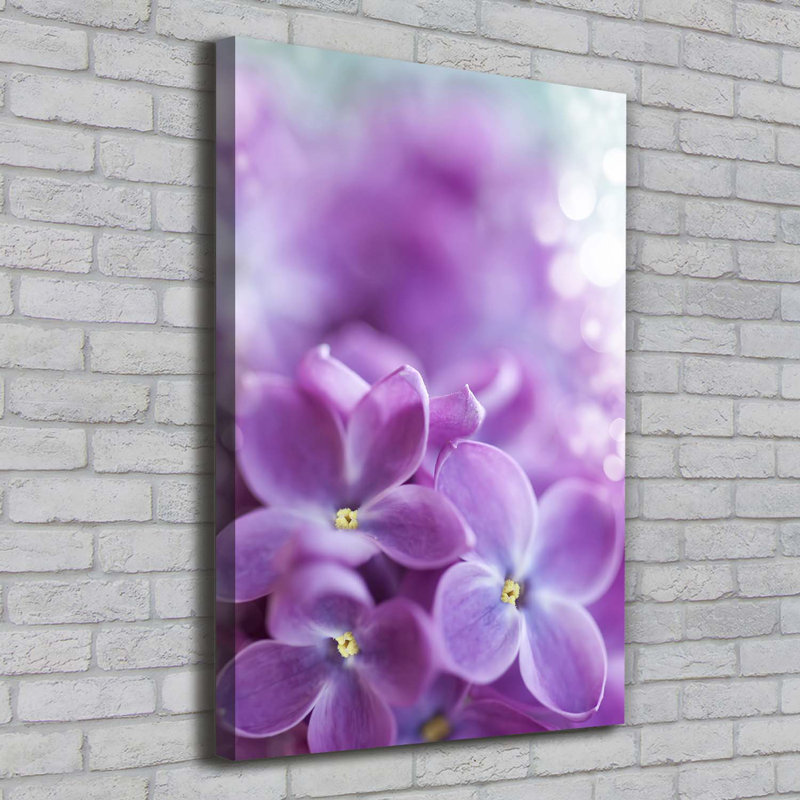 Lilac Flowers - Wrapped Canvas Print