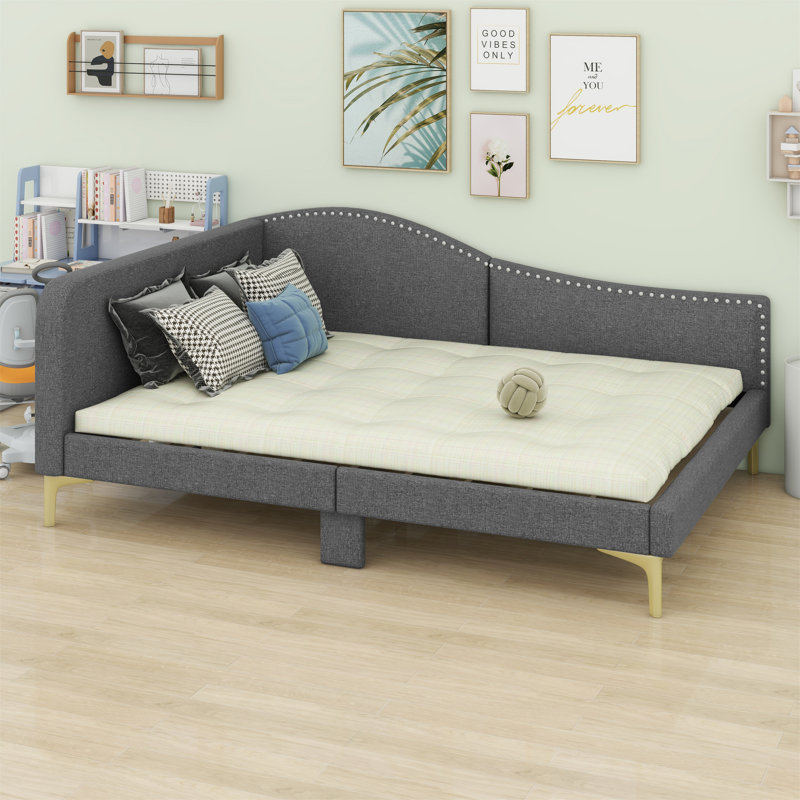 Fiton Panel Bed, Gray