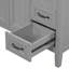 Meuble-lavabo de salle de bain sans lavabo, base d'armoire seulement, armoire de salle de bain avec tiroirs, structure solide et panneau de fibres à densité moyenne-133039579