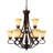 Rosalinda 9 - Light Dimmable Tiered Chandelier