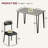 Dining Table Set for 4, Small Square Kitchen Table and 4 Upholstered Chairs-93908637