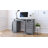 Harris 48'' Floating Computer Desk with Drawers and Storage Cabinet-304469440