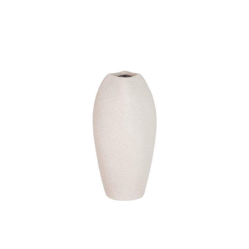 Ceramic / Porcelain Table Vase, 40cm H x 18cm W x 18cm D, Grey