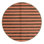 Machine Washable Horizontal Stripes Brown Area Rug